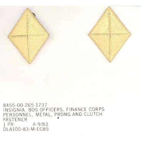 ODZNAK US LÍMEC 20X25mm OFFZ.FINANCE CORPS