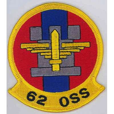 NÁŠIVKA US 1Š 80x90mm 62nd OPERATIONS SUPPORT SQUADRON 04