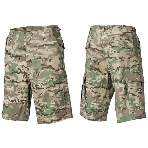 KALHOTY BERMUDA US RIPSTOP MULTICAM