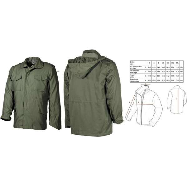 BUNDA US M-65 S VLOŽKOU STEPP OLIV