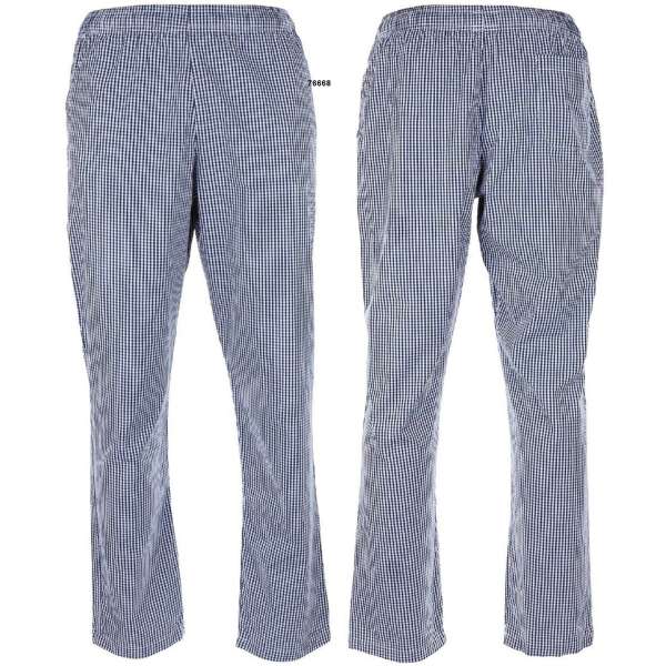 KALHOTY BRIT KUCHAŘSKÉ ČTVEREČKY orig MODRO-BÍLÉ