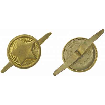 KNOFLÍK SNB 15mm MALÝ ČEPICOVÝ ZLATÝ