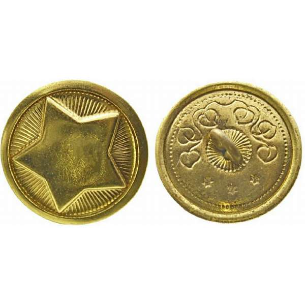 KNOFLÍK SNB 22mm STŘEDNÍ ZLATÝ