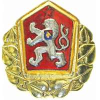 ODZNAK SNB, VB ČEPICOVÝ 24x32mm DŮSTOJNICKÝ ZLATÝ