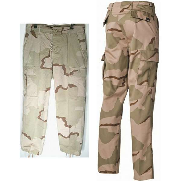 KALHOTY US BDU RIPSTOP PŘEDEPRANÉ 3-COLOR DESERT