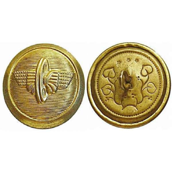KNOFLÍK ČSD 26mm VELKÝ ZLATÝ