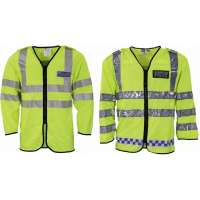 VESTA BRIT POLICIE REFLEFNÍ DLOUHÝ RUKÁV orig ŽLUTÁ