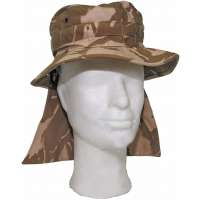 KLOBOUK BRIT COMBAT S OCHRANOU KRKU orig DPM DESERT