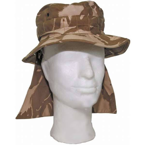 KLOBOUK BRIT COMBAT S OCHRANOU KRKU orig DPM DESERT