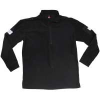 TRIKOT BRIT DLOUHÝ RUKÁV ZIPP 100-Polyester orig ČERNÉ