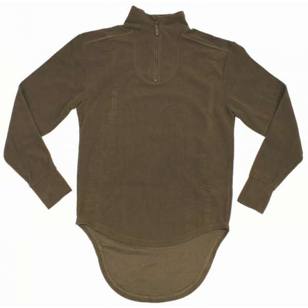 TRIKOT BRIT SE ZIPEM TERMO PRODLOUŽENÁ ZÁDA FLEECE orig OLIV