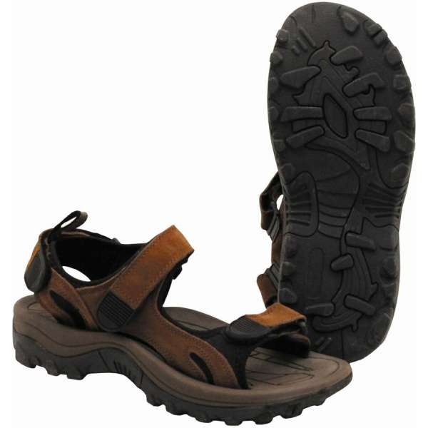 BOTY SANDÁLY BRIT KOŽENÉ orig HNĚDÉ