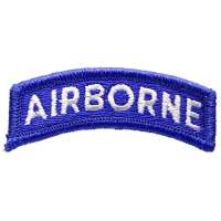 NÁŠIVKA US AIRBORNE 65x250mm MODRO-BÍLÁ