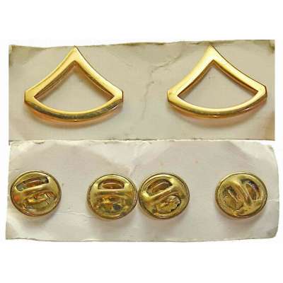 ODZNAK US hodnost 21x20mm PVT 1ST CLASS ZLATÝ
