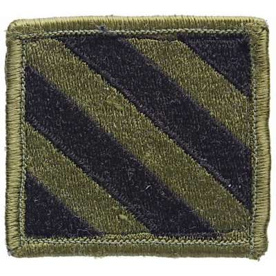 NÁŠIVKA US 4R 55x50mm 3rd INFANTRY DIVISION VIETNAM OLIV