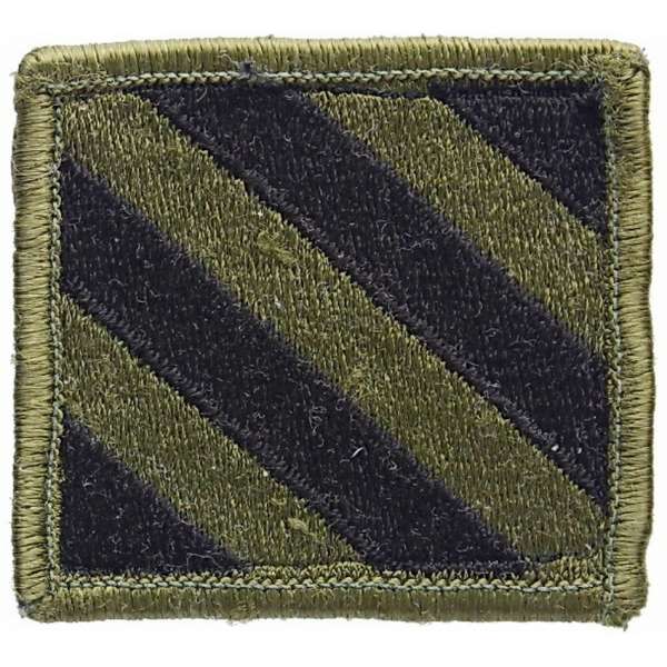 NÁŠIVKA US 4R 55x50mm 3rd INFANTRY DIVISION VIETNAM OLIV