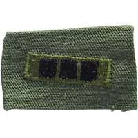 NÁŠIVKA US HODNOST 4R 40x20mm CHIEF WARRANT OFFICER III OLIV-ČERNÁ