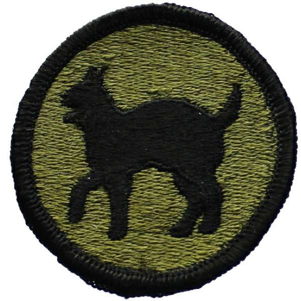 NÁŠIVKA US KRUH 55mm 81st INFANTRY DIVISION OLIV-ČERNÁ