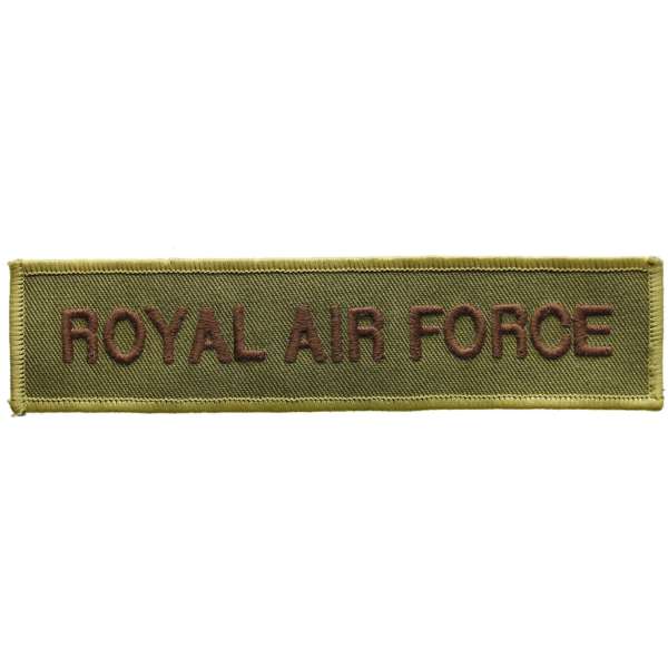 NÁŠIVKA BRIT 4R 145x35mm ROYAL AIR FORCE DESERT