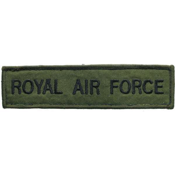 NÁŠIVKA BRIT 4R 145x35mm ROYAL AIR FORCE OLIV