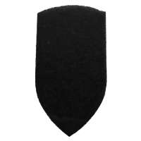NÁŠIVKA ŠTÍT RUKÁVOVÝ 60x110mm VELCRO ČERNÝ