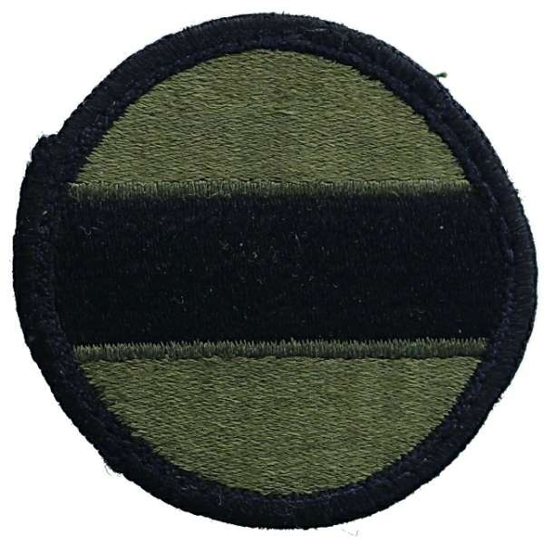 NÁŠIVKA US KRUH 65mm US Army Forces Command OLIV-ČERNÁ