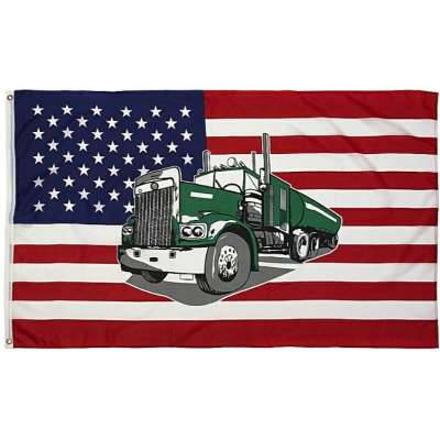 VLAJKA USA TRUCK 90x150cm
