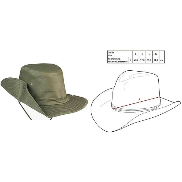 KLOBOUK US BUSCH drobn8 oprava niť OLIV