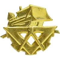 ODZNAK ČSLA ROZLIŠOVACÍ  STAVEBNICTVÍ 23x20mm LEVÝ ZLATÝ