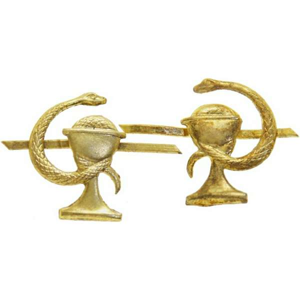 ODZNAK AČR ROZLIŠOVACÍ ZDRAVOTNÍK LEVÝ+PRAVÝ 15x20mm ZLATÝ