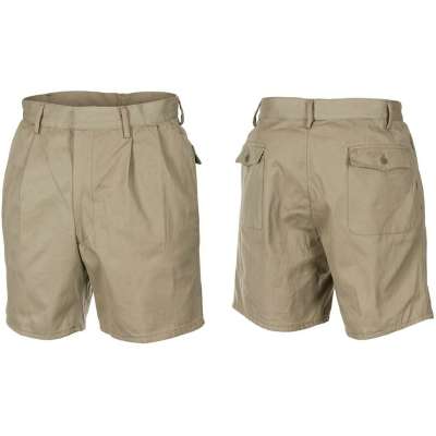 KALHOTY BERMUDA ITAL 2 KAPSY ZIP orig KHAKI