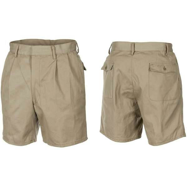 KALHOTY BERMUDA ITAL 2 KAPSY ZIP orig KHAKI