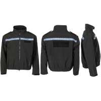 BLŮZA BRIT POLICIE SOFT SHELL WINDPROOF FLEECE orig ČERNÁ