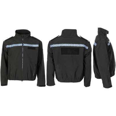 BLŮZA BRIT POLICIE SOFT SHELL WINDPROOF FLEECE orig ČERNÁ