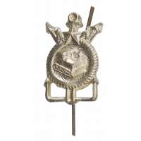 ODZNAK DDR ČEPICOVÝ 60x40mm BAREVNÝ ZNAK ALU STŘÍBRNÝ