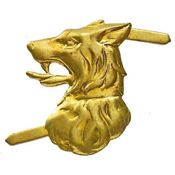 ODZNAK ČSSR ROZLIŠOVACÍ POHRANIČNÍK PRAVÝ 15x25mm KRAJ PACKY ZLATÝ