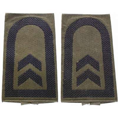NÁŠIVKA BW hodnost 55x109mm OBERFELDWEBEL 2ks OLIV-ČERNÁ