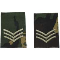 NÁŠIVKA BRIT HODNOST COMBAT DRESS SERGEANT 2ks DPM TARN