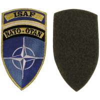 NÁŠIVKA NATO-OTAN VELCRO ISAF MODRÁ