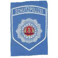 NÁŠIVKA NVA 75X100 SCHUTZPOLIZEI MODRO-ŠEDÁ