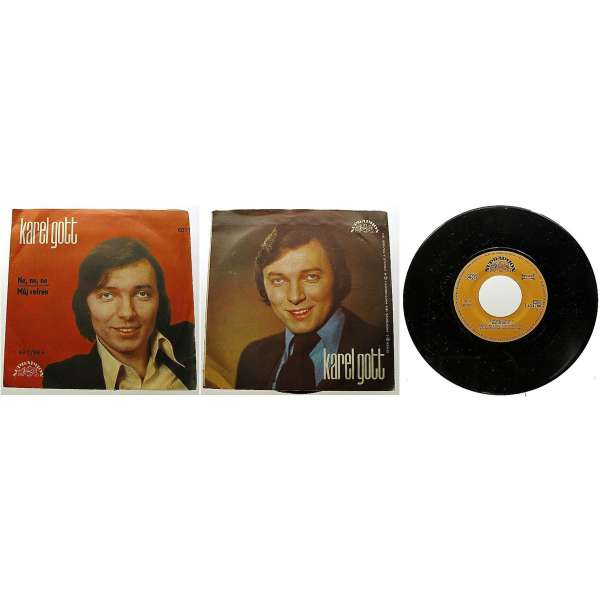 DESKA VINYL SP KAREL GOTT 1.NE,NE,NE 2.MŮJ REFRÉN 1975 SUPRAPHON PERFEKTNÍ