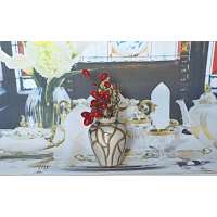 KERAMIKA DEKORATIVNÍ VÁZIČKA KYTKY 67mm VÝŠKA