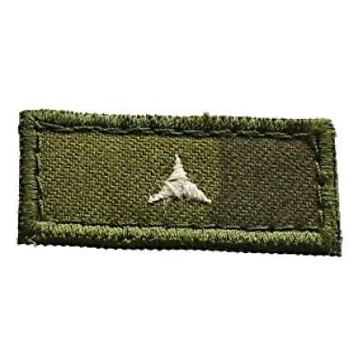 NÁŠIVKA AČR HODNOST MALÁ 45x20mm VELCRO 1 HVĚZDA 3c VYŠÍVANÁ CAMO