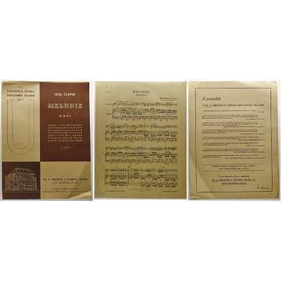 NOTY nakladatelství Fr.A.Urbánek Praha Fred.Chopin Op.10 MELODIE 1940 (4 strany)