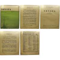 NOTY nakladatelství Hudební Matice Um Besedy Praha Mir.Krejčí Op.57 Mir.Krejčí SONATA cis moll viola klavír 1944 (30 stran)