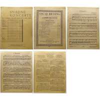 NOTY VERLAG BOSWORTH BRUXELLES Oscar Rieding COMPOSITIONS POUR VIOLON ET PIANO 1912 (14 stran)