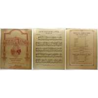 NOTY VERLAG Hawkes a Son Ad.Lotter Fr.Škroup KDE DOMOV MŮJ PRO PIANO 1919 tisk USA (2 strany)
