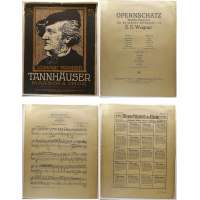 NOTY VERLAG Schlesinger Berlin Rich.Wagner TANNHAASER MARCHS A CHOR um 1900 (5 stran)