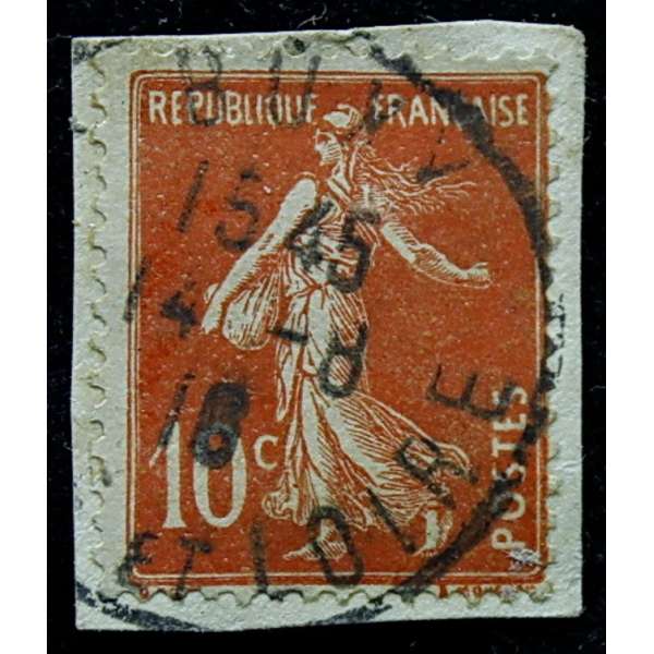 ZNÁMKA FRANCIE do 1935 10 cent ORANŽOVÁ