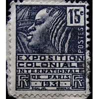 ZNÁMKA FRANCIE KOLONIE 1931 15 cent